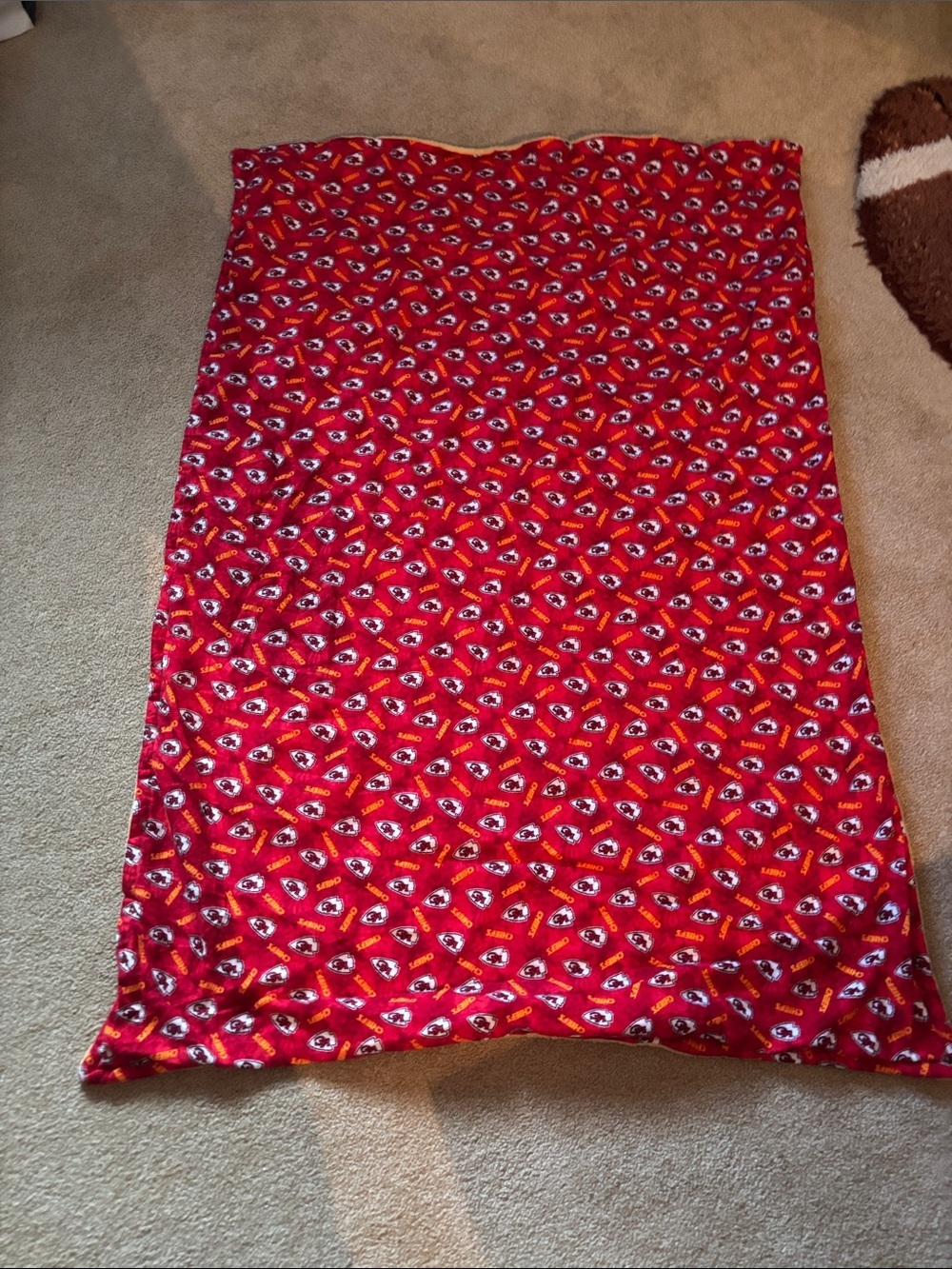 Soft Red Kansas City Chiefs Printed Fleece Throw Blanket